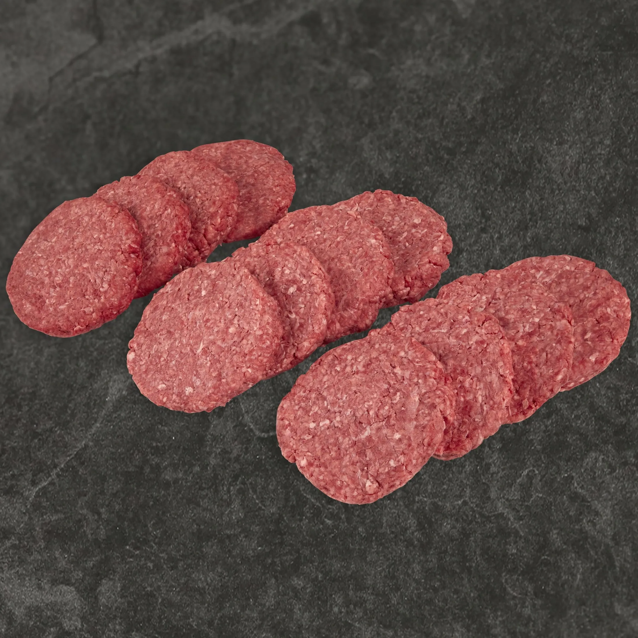 All Natural* 80% Lean/20% Fat Ground Beef Chuck Patties, 12 Count, 4 lb Tray