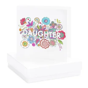 Boxed Boho Daughter Earring Card