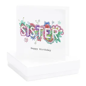 Boxed Boho Sister Earring Card