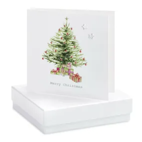 Boxed Christmas Tree Earring Card