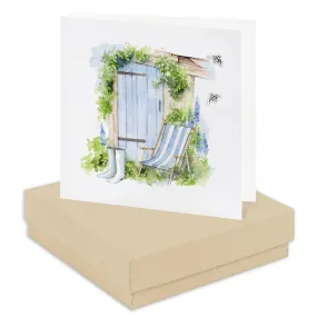 Boxed Deckchair Earring Card