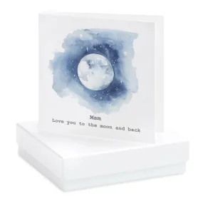 Boxed Earring Card Mam Moon and Star