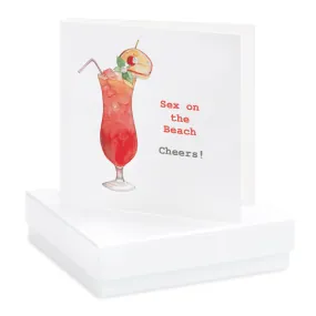 Boxed Sex on the Beach Earring Card