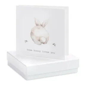 Boxed Some Bunny Loves You Earring Card