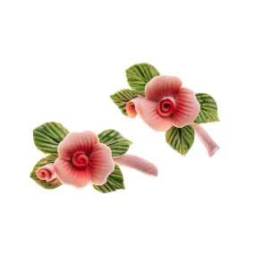 Ceramic Flower | Size : 58mm | 2Pcs