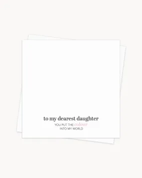 Daughter Gift Card