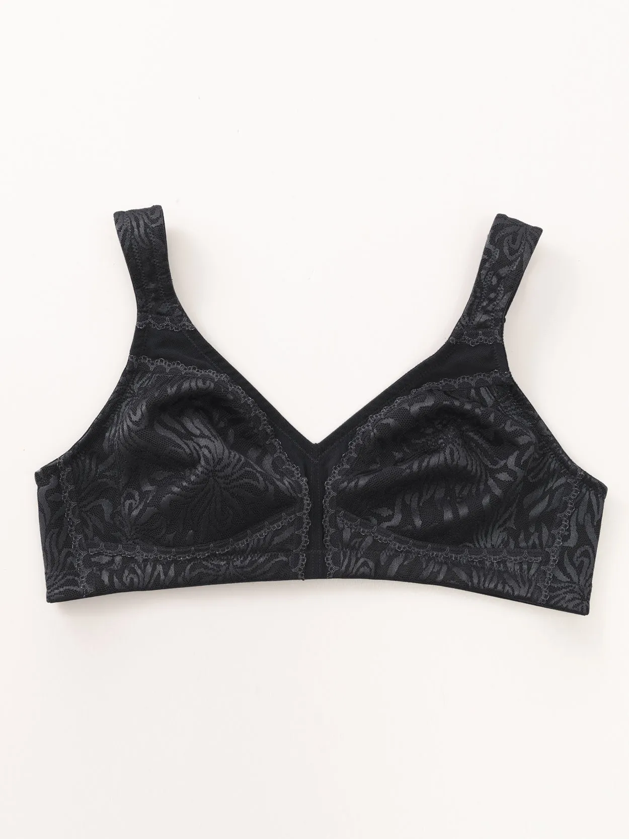 Full Coverage Minimizer Bra Non Padded Wire-free Black