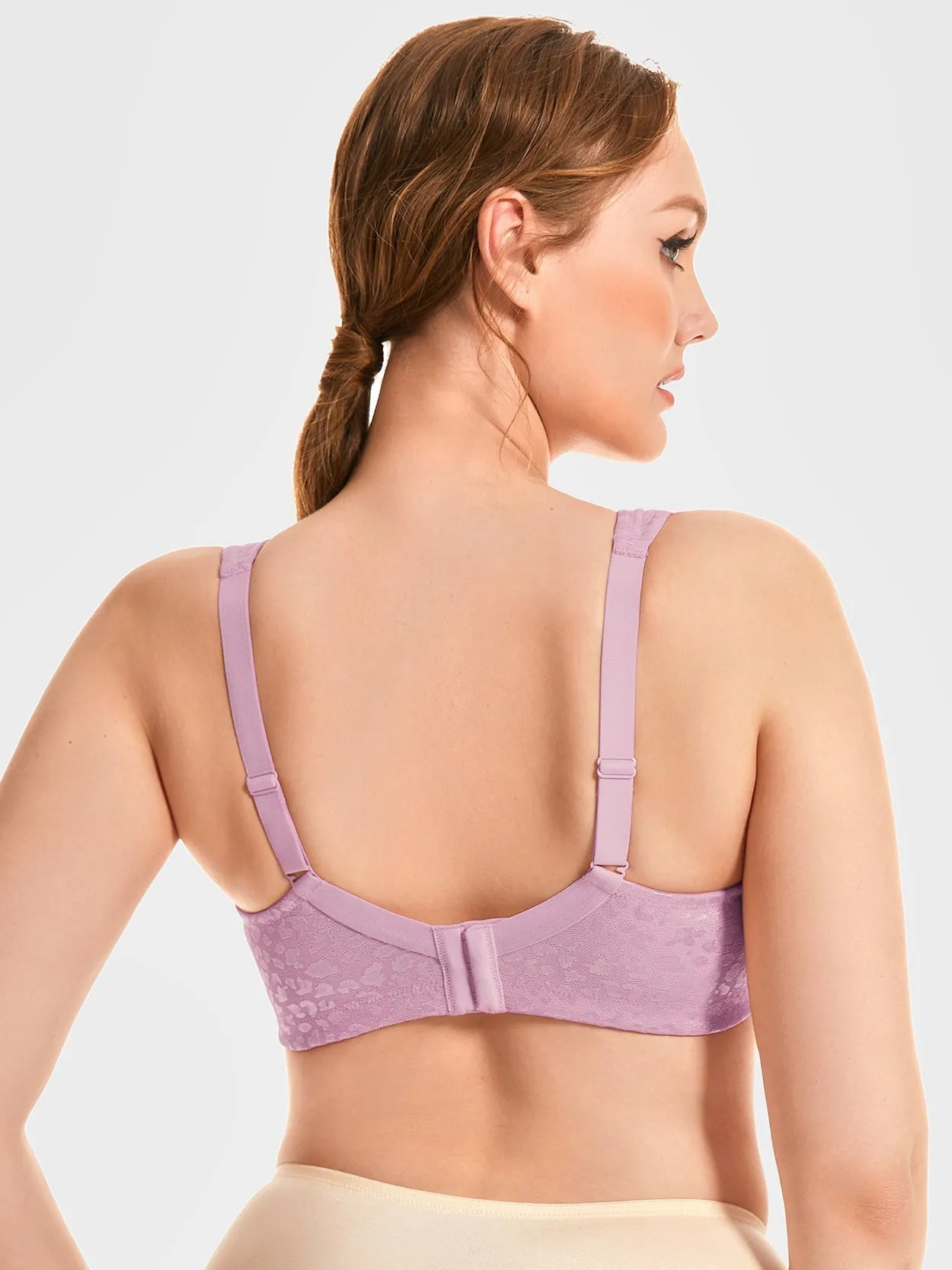 Full Coverage Minimizer Bra Wirefree Non Padded Light Purple