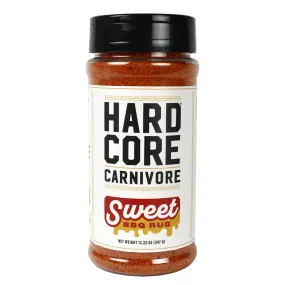 Hardcore Carnivore Sweet BBQ Rub Gluten Free No MSG or Artificial Colors 12oz