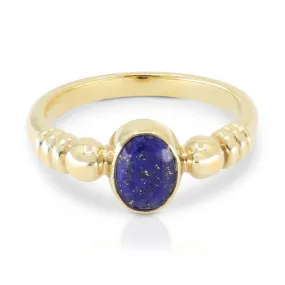 Harper Lapis Gold Ring