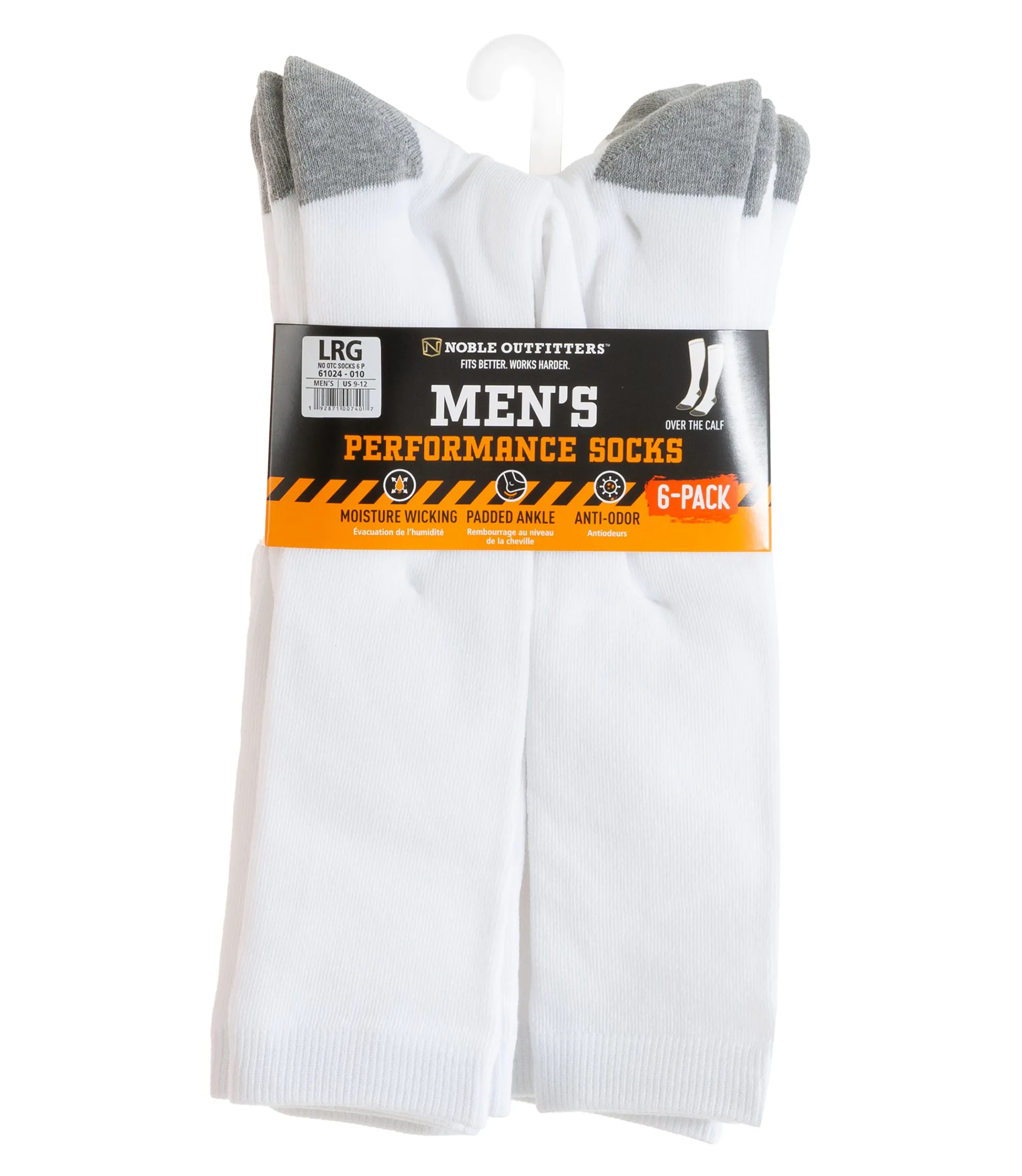 Men's Performance Over the Calf Sock – 6 Pack