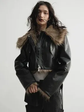 Yacket Vegan Fur Bomber